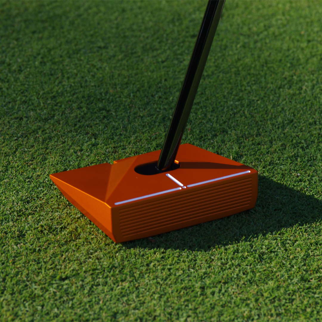 milled golf putters - rigo putters_carosello orange